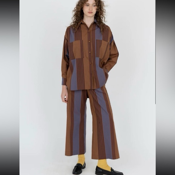 NWoT Ilana Kohn Talia shirt in Penny Vari print - Picture 6 of 7